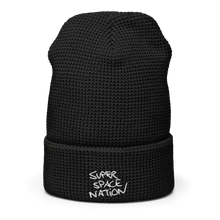 Load image into Gallery viewer, Super Space Nation - Embrodiered Black Waffle beanie
