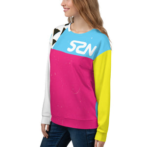 Super Space Nation - CMYK Cut + Sew Unisex Sweatshirt