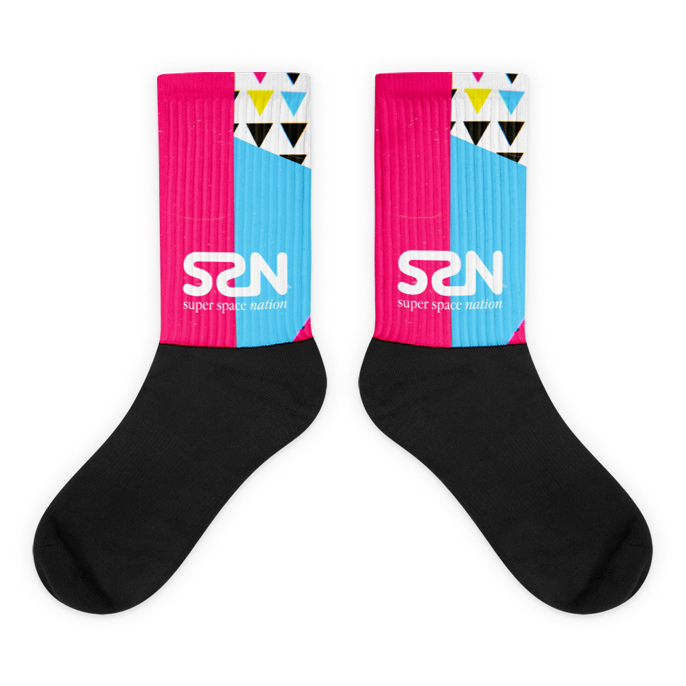 Super Space Nation - CMYK Unisex Socks
