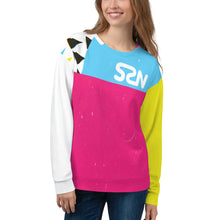 Load image into Gallery viewer, Super Space Nation - CMYK Cut + Sew Unisex Sweatshirt