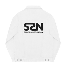 Load image into Gallery viewer, Super Space Nation - Unisex White Denim Jacket